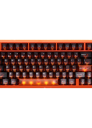Игровая механическая клавиатура atk rs7 air he / 8k / 75% / hot-swap / iceblade switch / orange / оранжевый