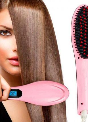 Електричний гребінець-випрямляч fast hair straightener hqt-906