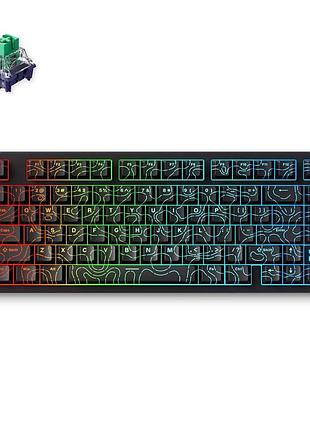 Игровая магнитная клавиатура mchose jet 75 he / 8000hz / rgb / 84 keys / rapid trigger / kailh magnetic god switch / black-contour