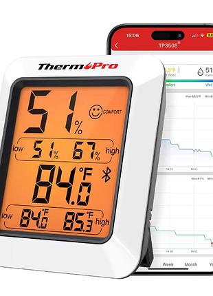Цифровой климатический термогигрометр thermo pro tp53 с подсветкой термометр гигрометр