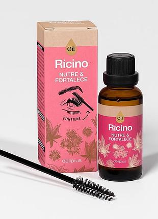 100% натуральное касторовое масло первого холодного отжима aceite de ricino deliplus 30 ml