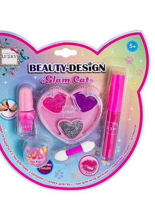 Набор косметики для девушек glam cat t26315 тм lukky