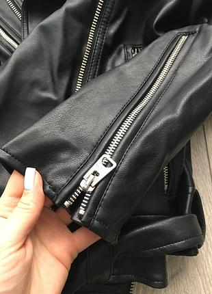 Куртка кожанка косуха pull&bear 7