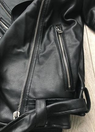 Куртка кожанка косуха pull&bear 8