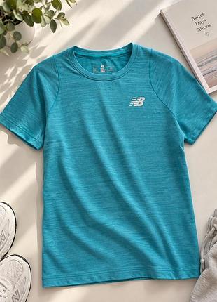 Футболка чоловіча new balance бірюзова