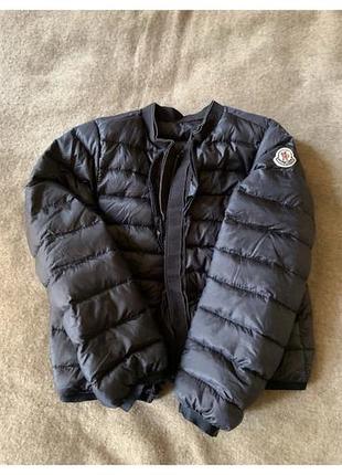 Куртка для дівчинки moncler синя 4