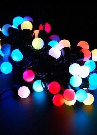Гірлянда матові кулі rd-7105 80 led 7 м (флеш) мультикольорова