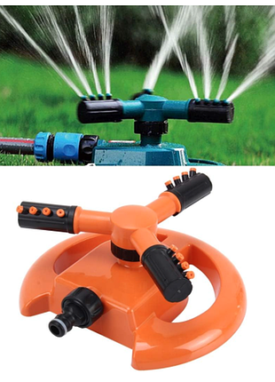 Обертовий садовий розбризкувач 360 lawn water sprinkler круговий розбризкувач для поливання газону