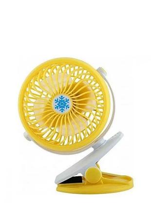 Мини вентилятор на прищепке с поворотным механизмом аккумуляторный от usb mini fan