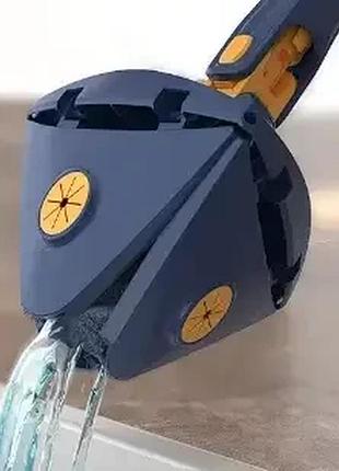 Швабра выдвижная треугольная multi function mop синий 2