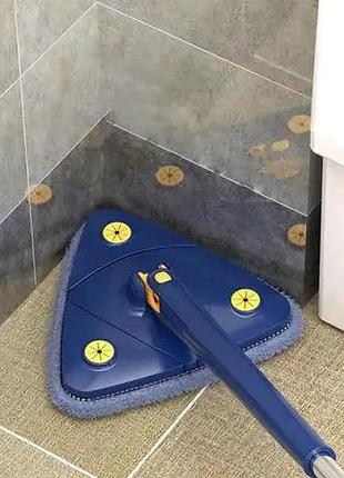 Швабра выдвижная треугольная multi function mop синий 8