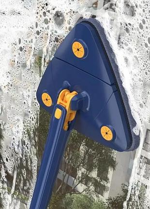 Швабра выдвижная треугольная multi function mop синий 9