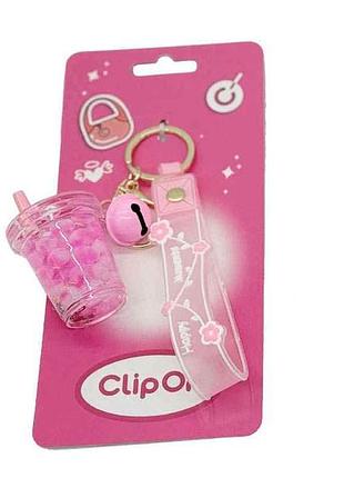 Брелок бабл ті clip on рожевий sv22170 тм oneforfun