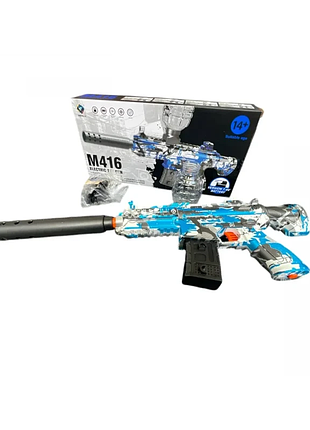 Игрушечный автомат на аккумуляторе.стреляет орбизамии грушечный m416 с аккумулятором 7.4v