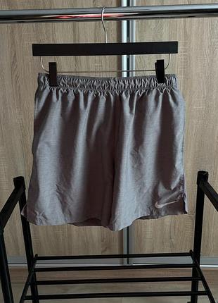 Спортивні чоловічі шорти nike dri-fit сірі, розмір l, нейлон