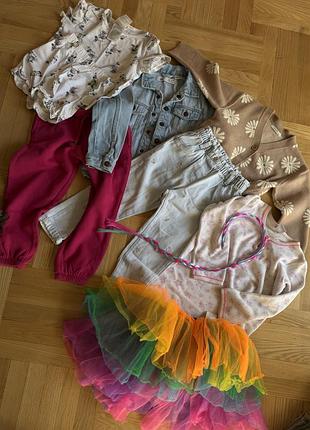 Комплект одягу для дівчинки, різнокольоровий, повсякденний