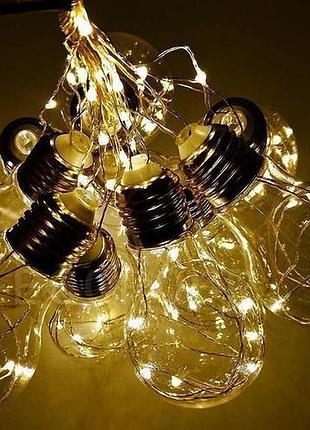 Гірлянда rd-9007 лампа едісона 75 led 2.5 м теплий білий