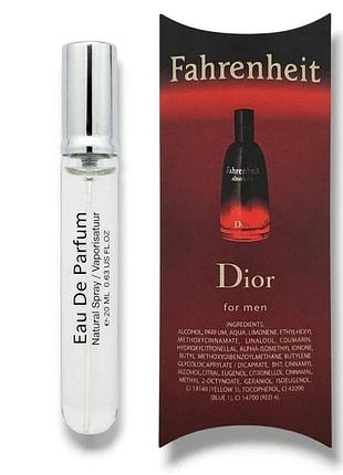 Мужская парфюмированная вода no brand (версия dior fahrenheit, 20 ml