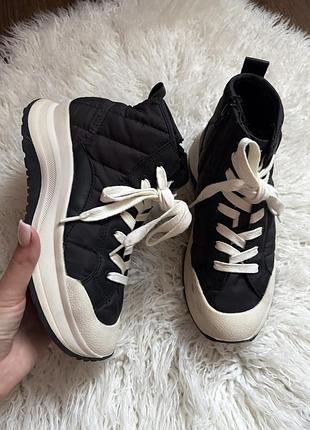 Высокие кроссовки zara кеды хайтопы ботиночки 34