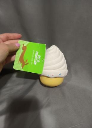 Игрушка пищалка для животных кексик 5