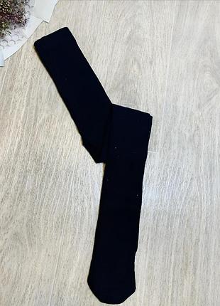 Дитячі демісезонні колготи для дівчинки 134 см primark чорні з камінчиками