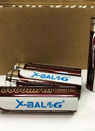 Літієвий акумулятор 18650 для ліхтариків x-balog 8800mah 4.2v li-ion літієва акумуляторна батарея