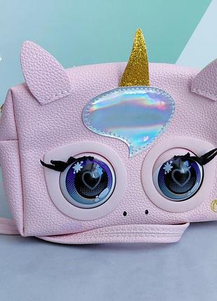 Інтерактивна сумочка для дівчинки spin master purse pets єдиноріг рожева