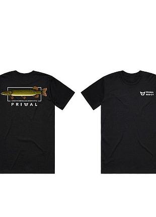Стильна чоловіча футболка рибалки primal artist tee pike black 2xl (prh-pat-pib-2xl)