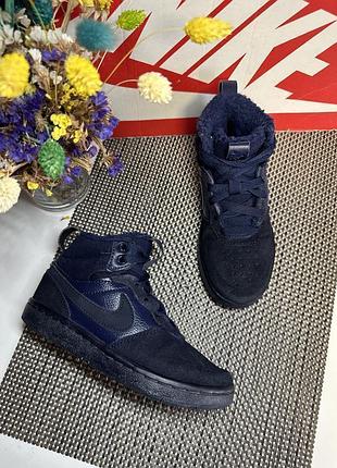 Оригинальные кроссовки утепленные хайтопы nike