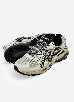 Asics gel-kahana 8 white/beige/black 7