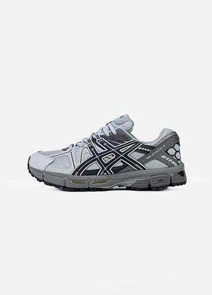 Asics gel-kahana 8 white/light grey 4