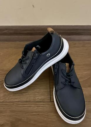 Кеди дитячі clarks шкіряні сині