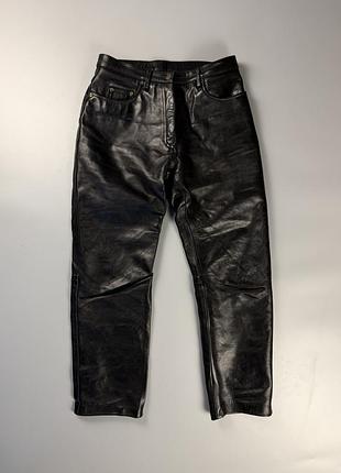 Шкіряні штани belstaff leather trousers biker original