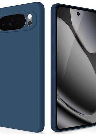 Чехол fiji full soft premium для google pixel 10 pro xl противоударный бампер с микрофиброй dark blue