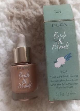 Хайлайтер pupa bride & maids elixir illuminating face primer-serum 15 мл