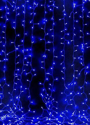 Гирлянда водопад xmas 480 led 480-b 3x3 м синяя
