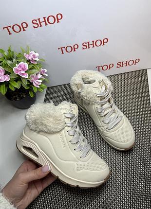 Оригінальні високі дитячі кросівки skechers