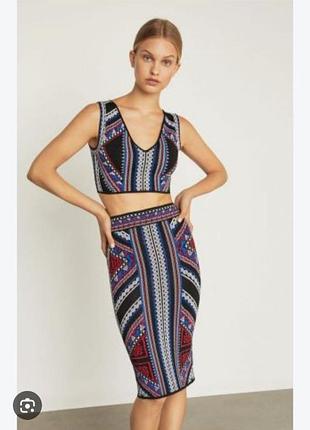 Дизайнерский трикотажный костюм-двойка bcbgmaxazria люкс качества, размер м