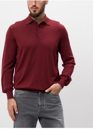 Светр massimo dutti в стилі поло