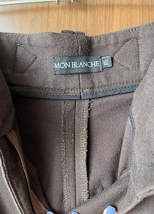 Штани шоколадного кольору mon blanche 3