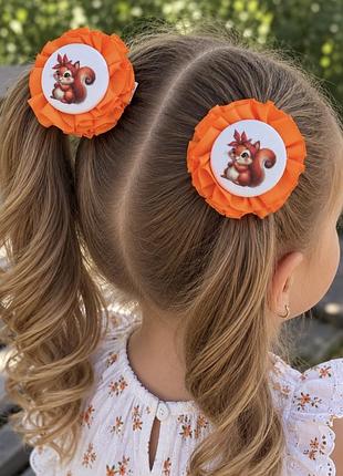 🍂 осінні заколки для волосся «білочки» 🐿️