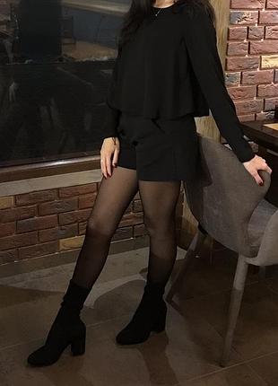 Блуза жіноча чорна 2