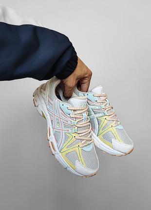 Asics gel kahana 8 blue/yellow 5