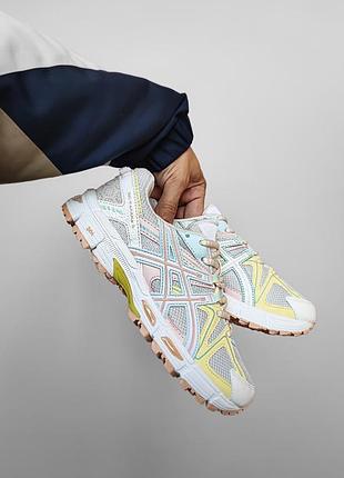 Asics gel kahana 8 blue/yellow 4