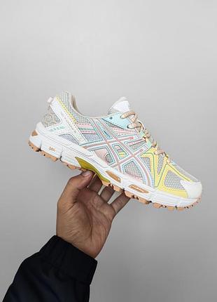 Asics gel kahana 8 blue/yellow 7