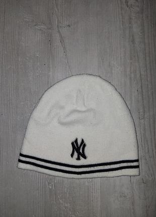 Шапка унісекс new york yankees біла