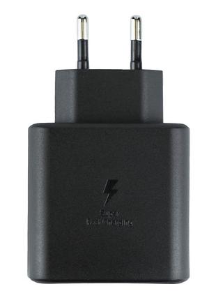 Блок питания samsung type-c pd 45w кабель type-c to type-c 1:1 технологии pd/pps с напряжением 3.3-11.0v black 3
