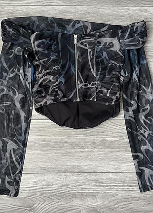 Кроп топ лонг bershka 4