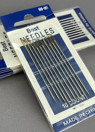 999-081 голки ручні needles (голки для ручного шиття) - 10 шт