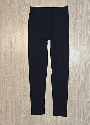 Базовые, хлопковые лосины от h&amp;m на 8-9 лет